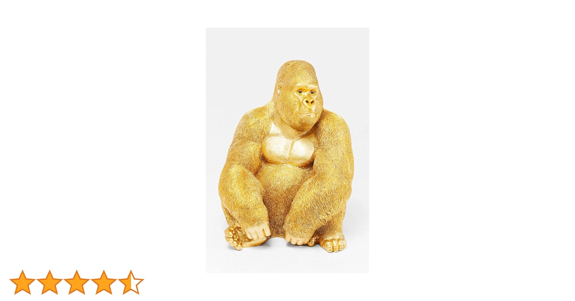 カレ　ゴリラの置物 ゴールド モンキーゴリラサイドミディアム ゴールド(E-b) デコフィギア